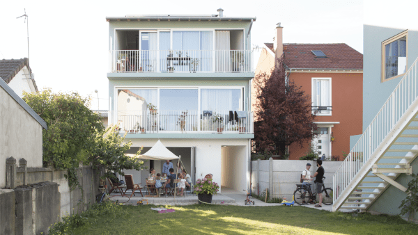 Six logements participatifs à Romainville, architecte Félix Mulle, L'Atelier de l'Ourcq